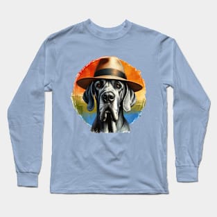 Great Dane Rainbow Art Long Sleeve T-Shirt